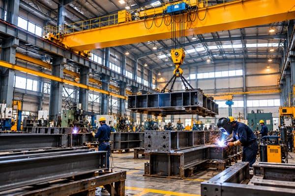Industrial crane systems for engineering and fabrication