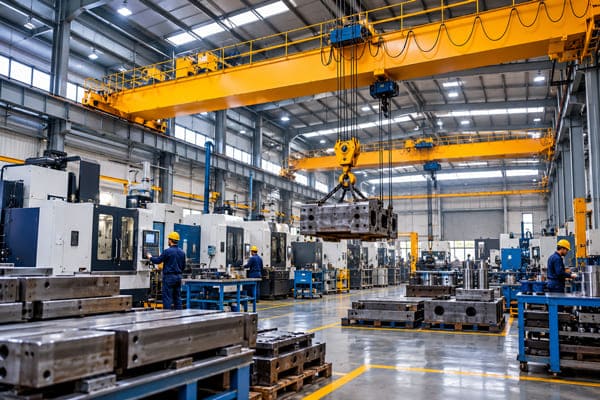 Industrial cranes for manufacturing plants